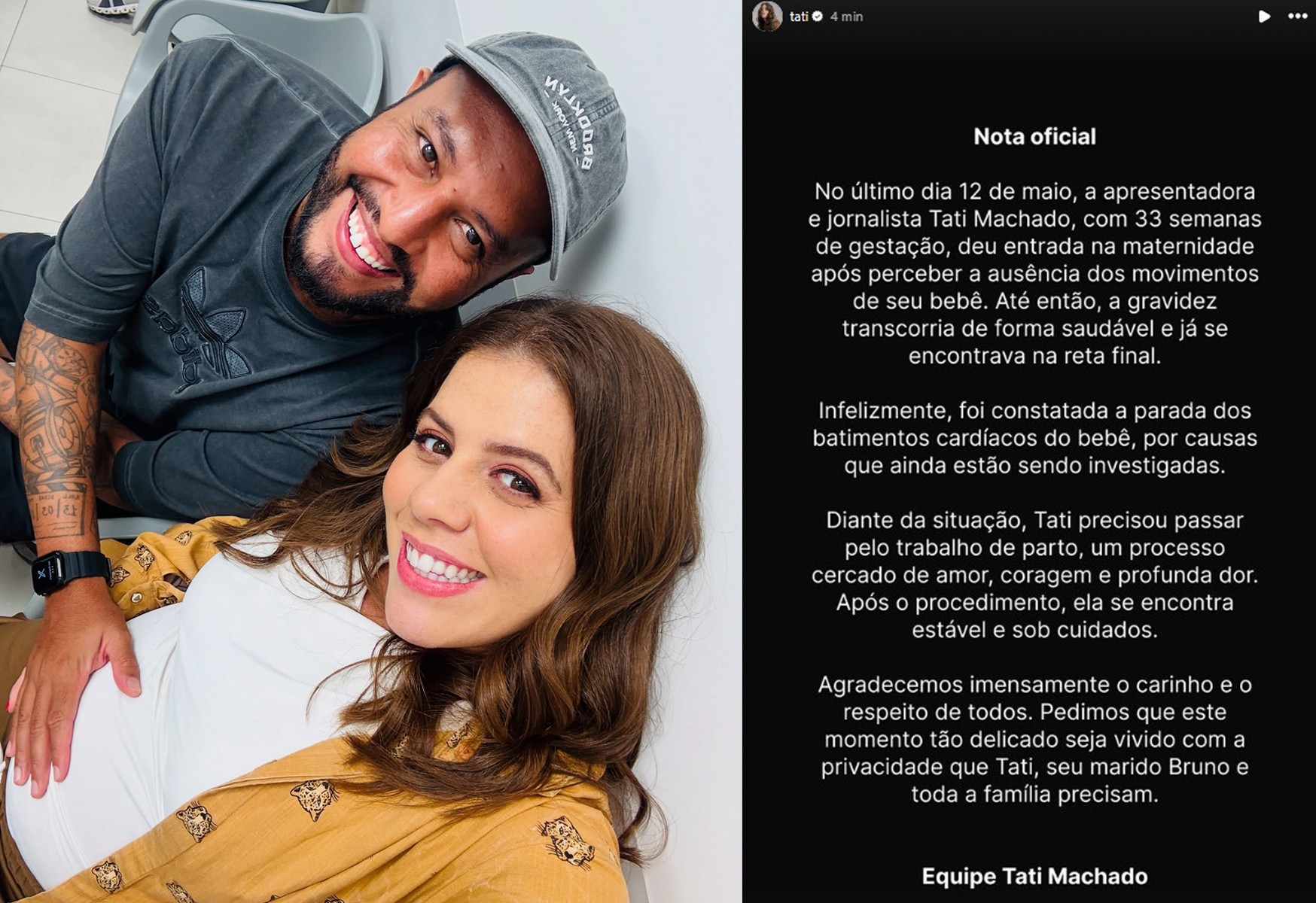 Ana Maria Braga manifesta apoio a Tati Machado após perda de bebê na reta final da gestação
