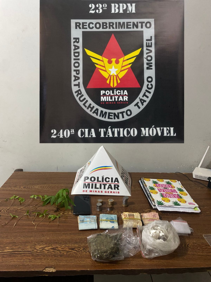 PM prende homem foragido da Justiça e traficante de drogas